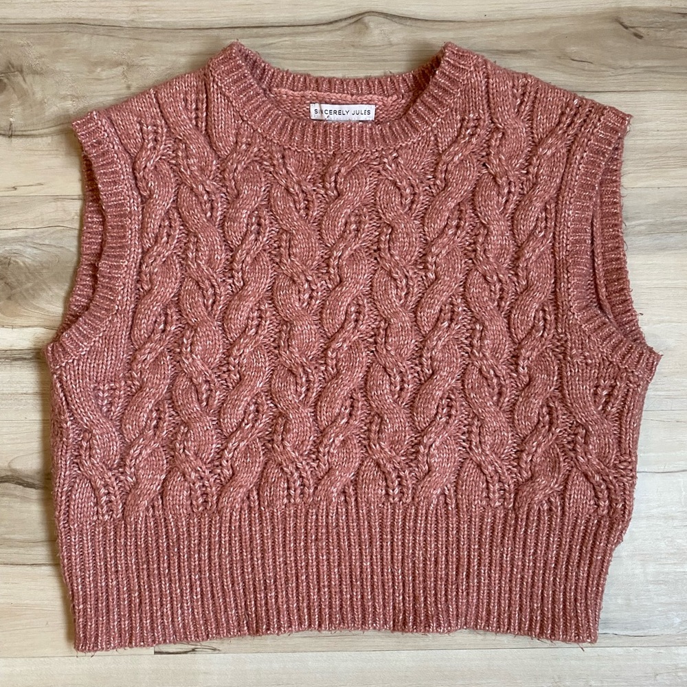Pink Sweater Vest